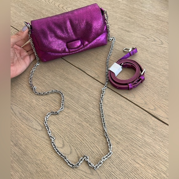 ZARA Shoulder Metallic Bag - Picture 4 of 10